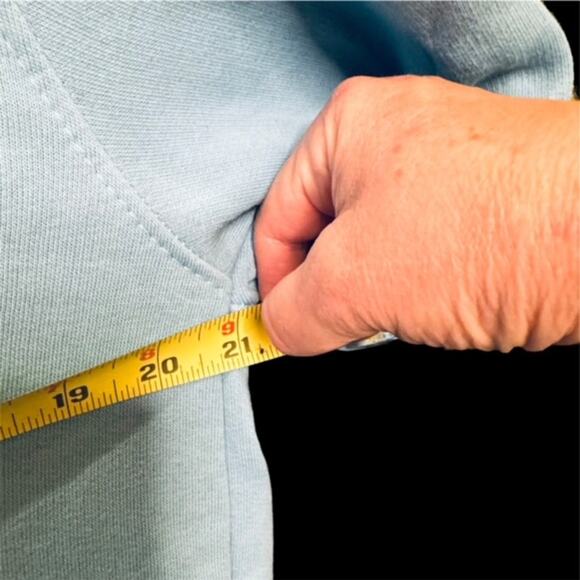 Liquid Blue Grateful Dead Logo Print Lightweight Hoodie in Sky Blue Size Medium - Picture 7 of 8